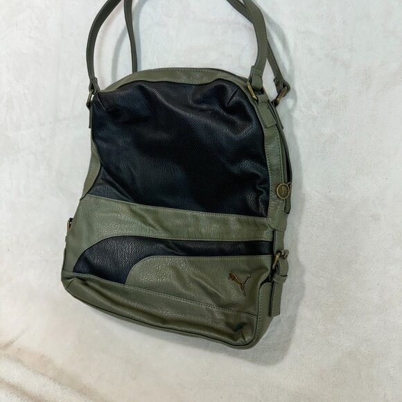 Puma Green Leather Laptop/Shoulder Bag - Fashion Accessory - Picture 6 of 16